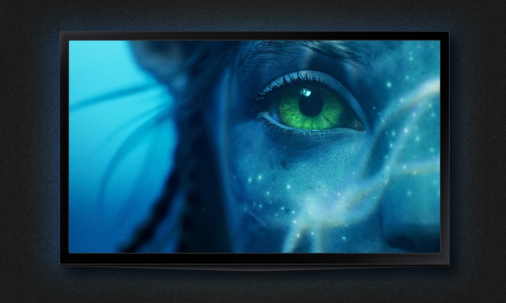 Avatar on a TV screen